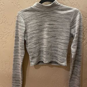 Misguided Grey Cropped Turtle Neck